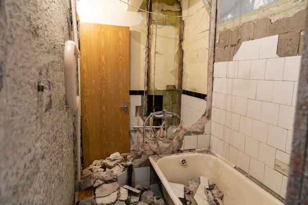 Shower Tile Demolition in Longmont