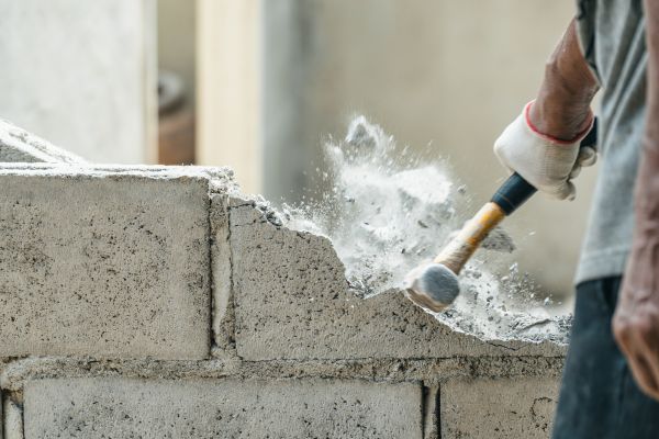 Block Wall Demolition in Longmont