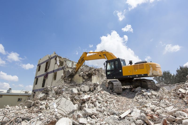 Demolition Equipment at Work